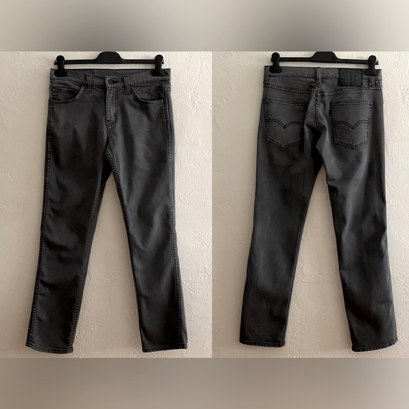 LEVI’S 511 MENS GRAY DENIM JEANS BLACK TAB SLIM FIT SIZE 30 X 30 - Picture 1 of 10